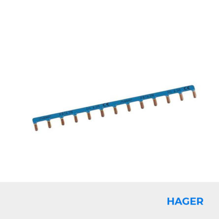 Peigne Horizontal Neutre 13 modules HAGER Réf. KB163N