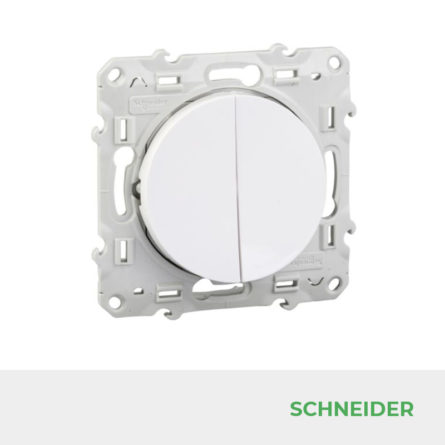 SCHNEIDER - Interrupteur double va-et-vient Odace Réf. S520214