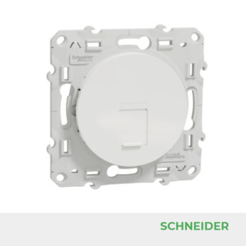 SCHNEIDER – PRISE RJ45 GRADE 3 CAT. 6 STP – BLANC – ODACE RÉF. S520476