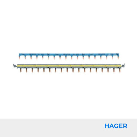 Peignes d'alimentation en kit (P+N) 18mod. pour système SanVis HAGER Réf. KBS763G