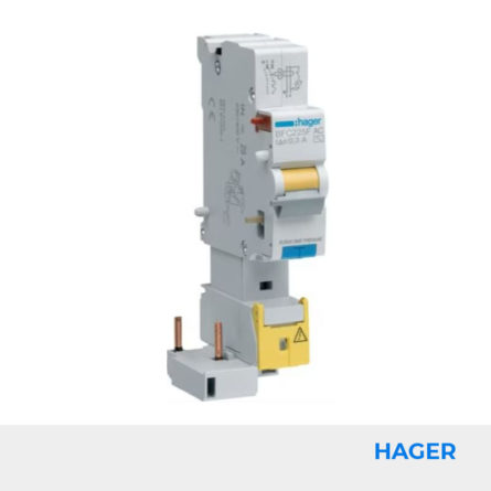 Bloc différentiel 1P+N 25A 300mA type AC HAGER Réf. BFC225F