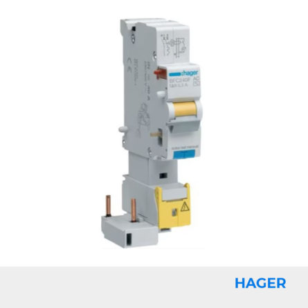 Bloc différentiel 1P+N 40A 300mA type AC HAGER Réf. BFC240F