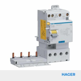 Bloc différentiel double sortie 4P 25A 30mA type AC